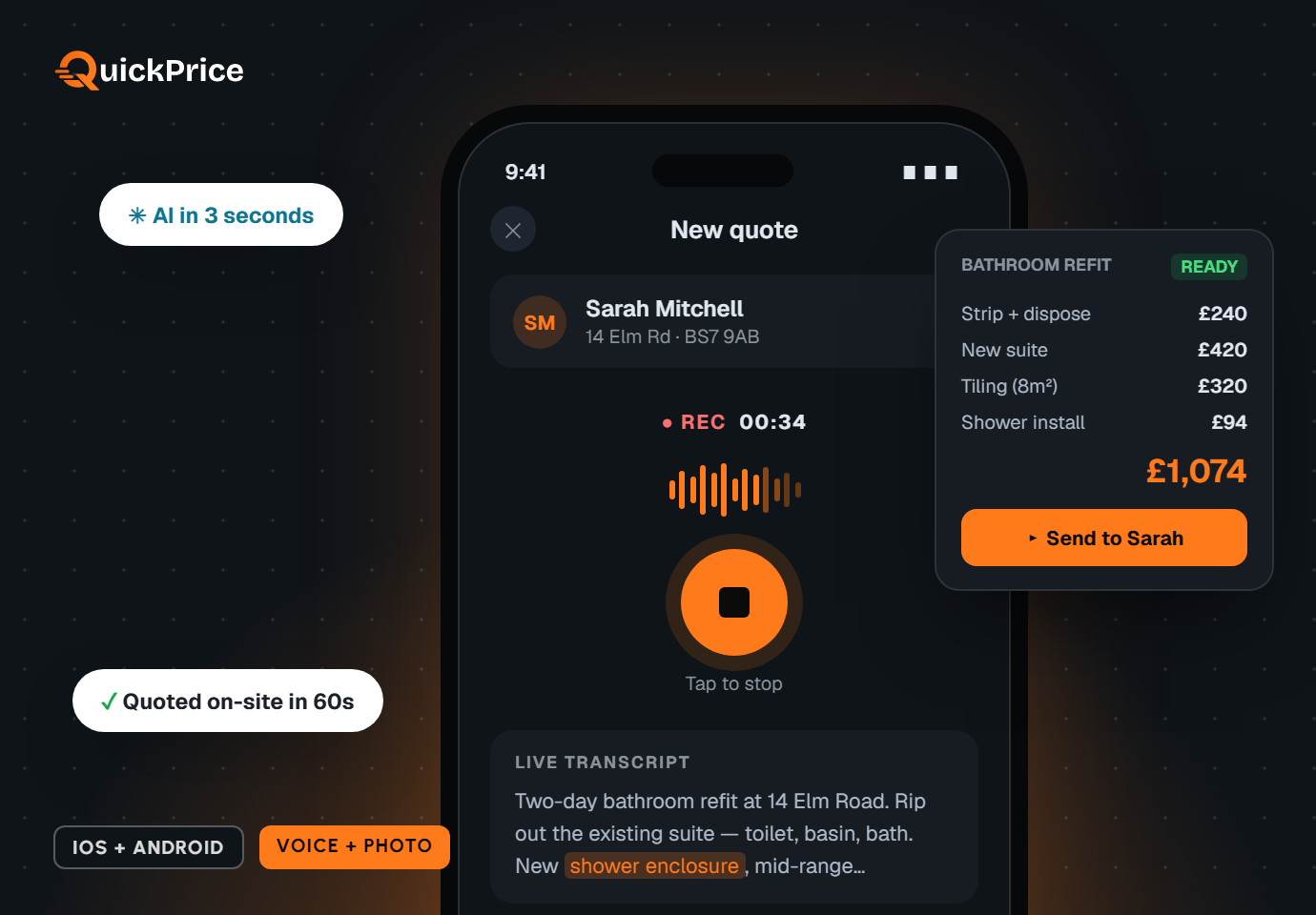 Quoting app artwork